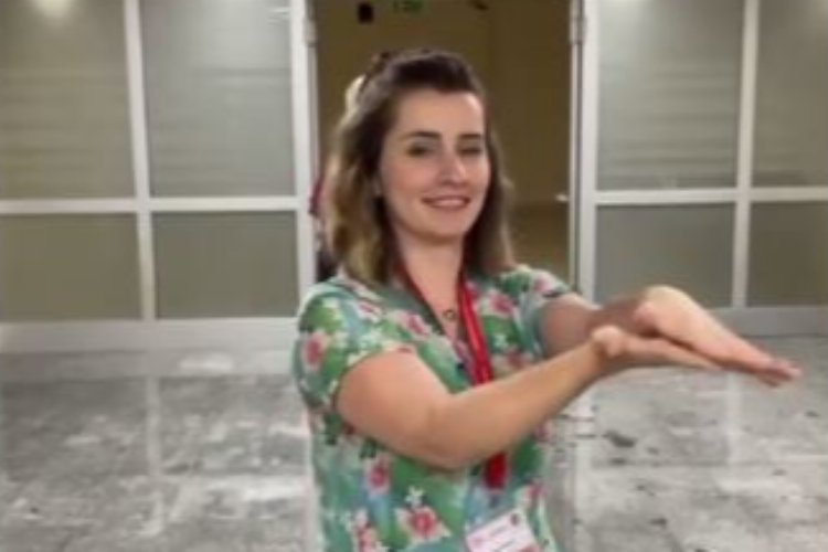 Mudanya’da hastane çalışanlarından ‘el hijyeni’ne özel akım videosu