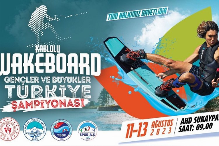 Kayseri Büyükşehir’den Wakeboard şampiyonası