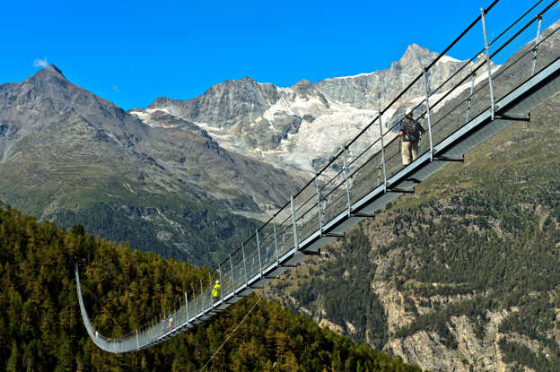 Charles Kuonen Asma Köprüsü, İsviçre