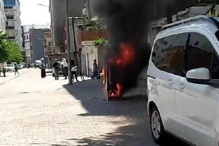 Diyarbakır Bismil’de elektrik panosu yandı