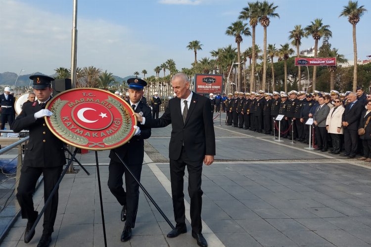 Atatürk’ün Marmaris’e gelişi hüzünlü kutlandı