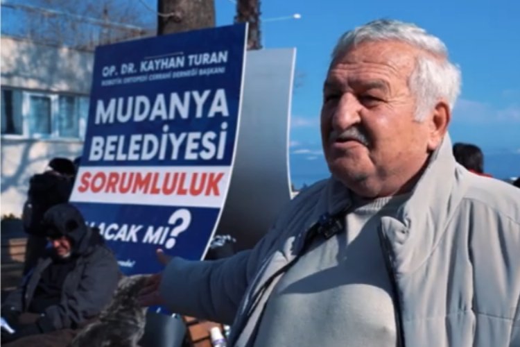 Mudanya’da açlık grevi yapan Dr. Turan’a vatandaşlardan destek