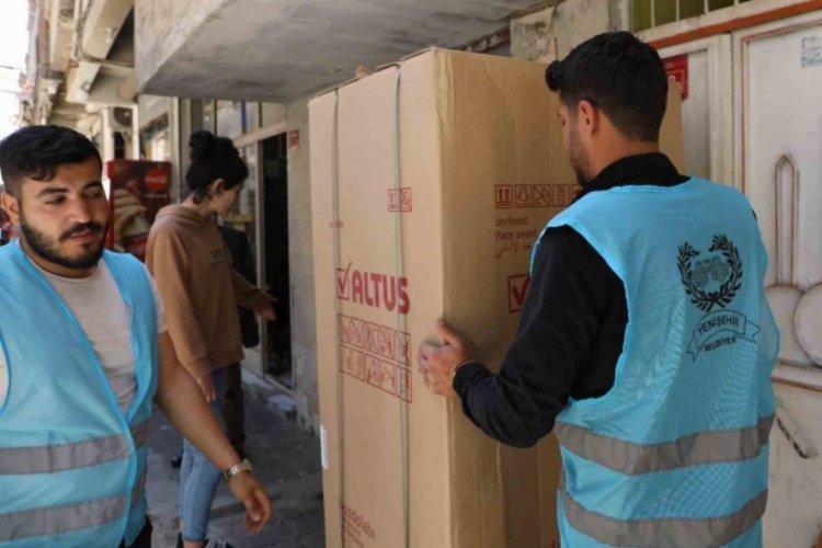 Diyarbakır’da depremzedelere beyaz eşya desteği