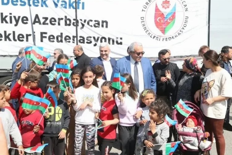 Azerbaycan’dan Kahramanmaraşlı depremzedelere ziyaret