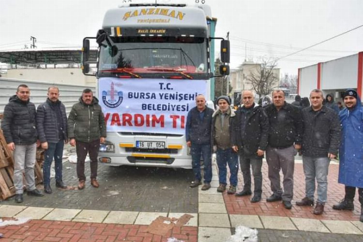 Bursa Yenişehir’den 18 tır dolusu yardım