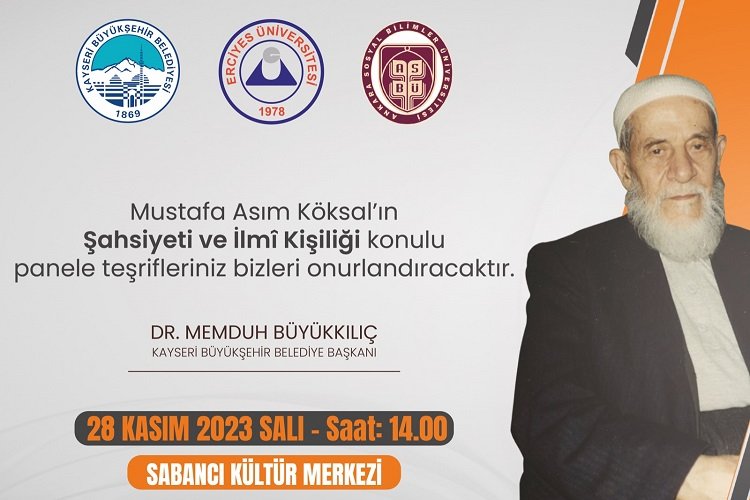 Kayseri Büyükşehir’den Mustafa Asım paneli