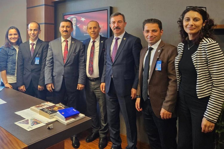 İYİ Partili Milletvekili Türkoğlu TÜSÇAD’ı kabul etti