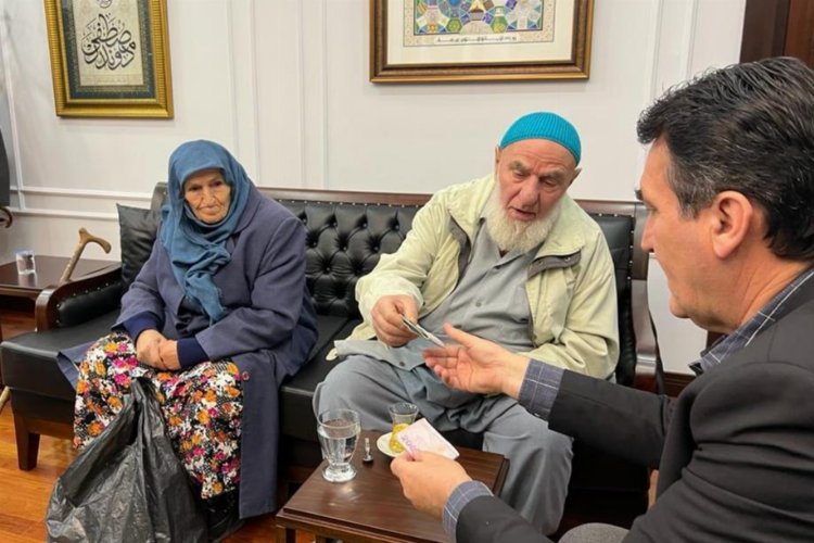 Bursa Osmangazi’deki yaşlı çiftin duygulandıran yardımı