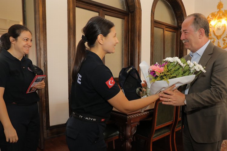 Edirne’de Başkan Gürkan itfaiye personelini ağırladı