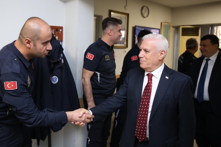 Bursa’da Başkan Bozbey’den Büyükşehir çalışanlarına ziyaret