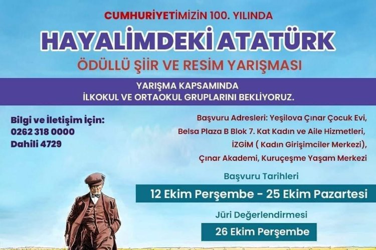 ‘Hayalimdeki Atatürk’ yarışmalarına başvuru sürüyor