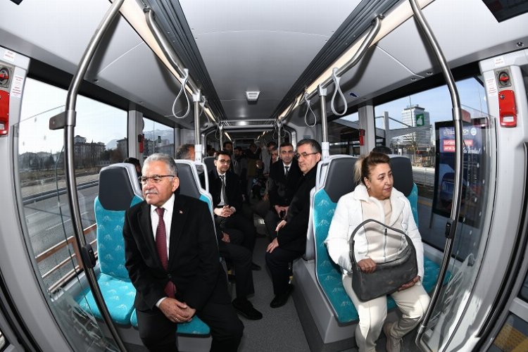 Kayseri’de yeni tramvay hattı hizmete başladı