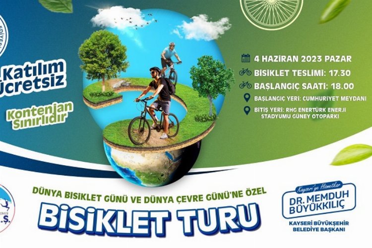 Kayseri Büyükşehir’den özel bisiklet turu