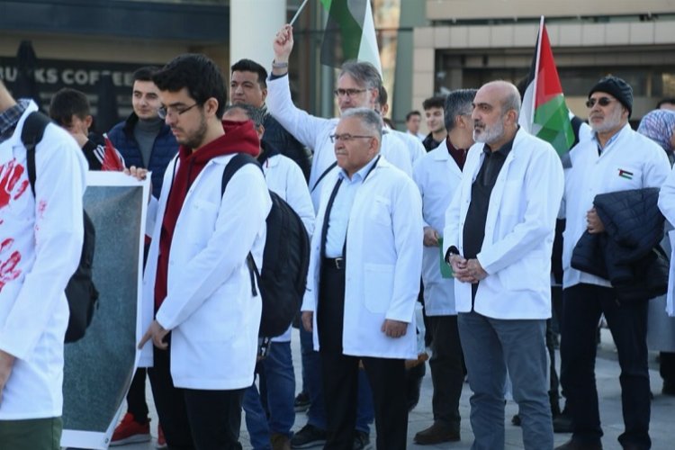 Gazze katliamına en ‘sağlık’lı protesto