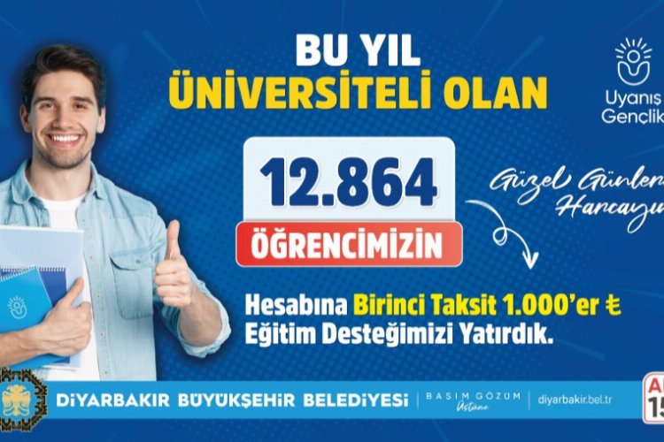 Diyarbakır Büyükşehir’den üniversitelilere eğitim desteği