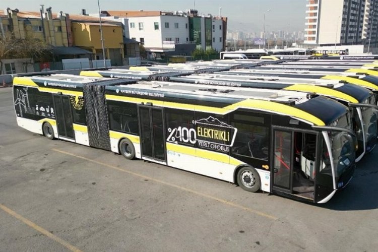 Kayseri Büyükşehir’den elektrikli otobüs atağı